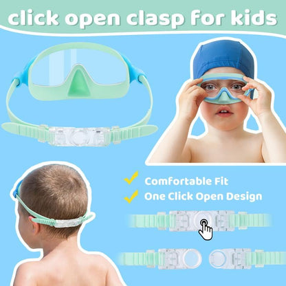 ✨LAST DAY ONLY 49% OFF🔥Kids-Swim-Goggles with Nose Cover