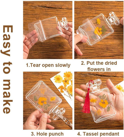 Transparent Dried Flower Bookmarks