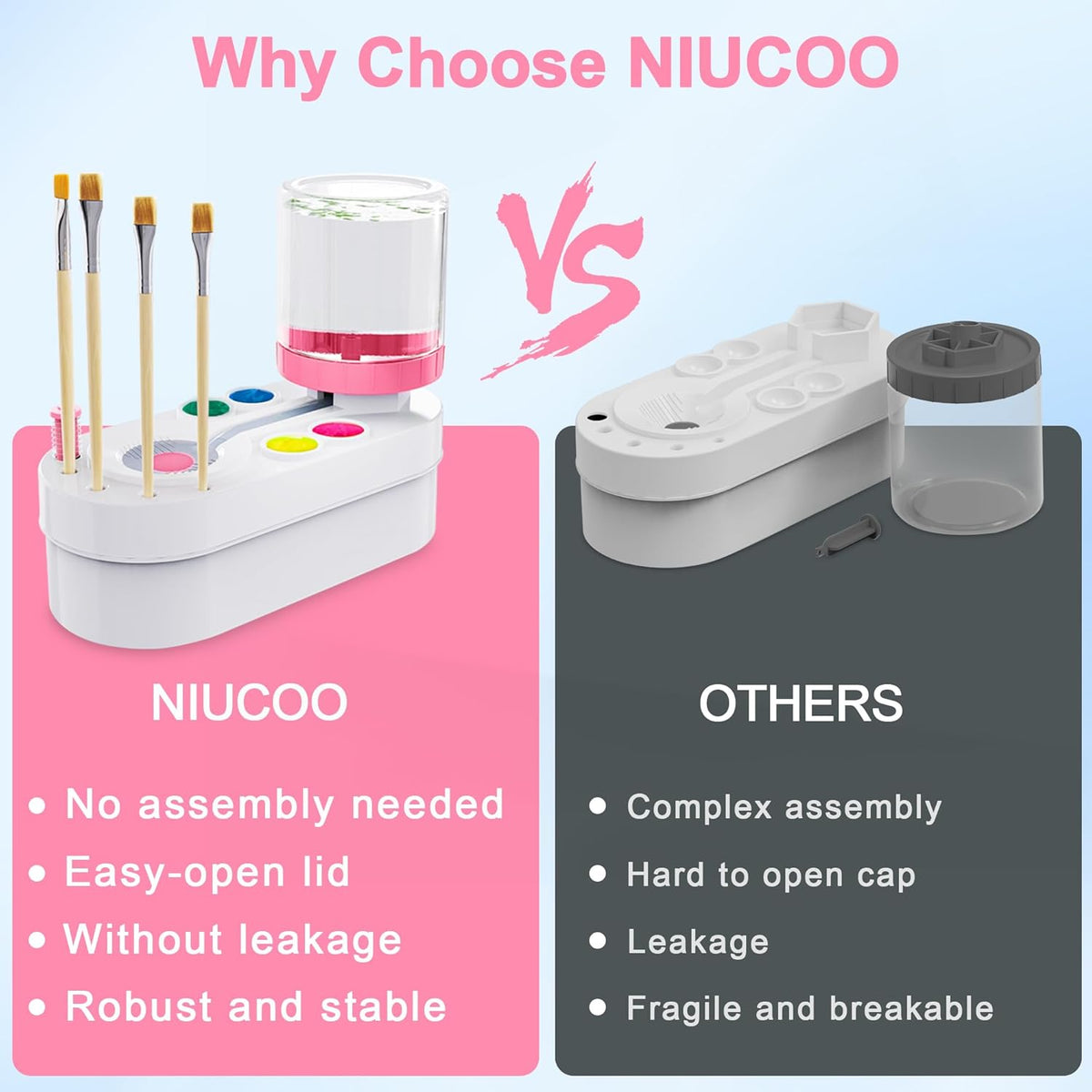 [2024 Newest] Paint Brush Cleaner Brush Rinser