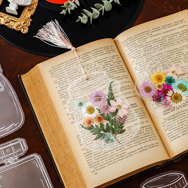 Transparent Dried Flower Bookmarks