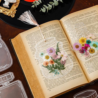 Transparent Dried Flower Bookmarks