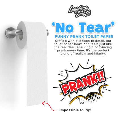 No Tear Prank Toilet Paper - Impossible to Rip Gag for Adults and Kids