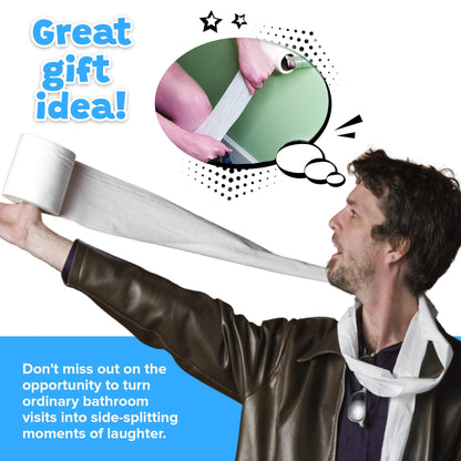 No Tear Prank Toilet Paper - Impossible to Rip Gag for Adults and Kids