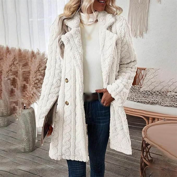Women's Winter Textured Warm Coat