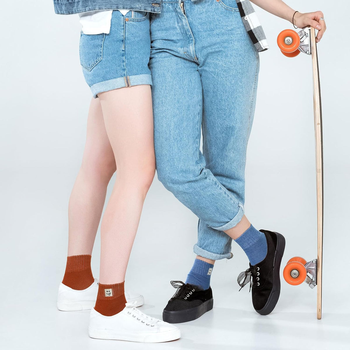 10-Pair Colorful Smiley Face Ankle Socks