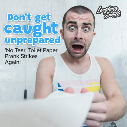 No Tear Prank Toilet Paper - Impossible to Rip Gag for Adults and Kids