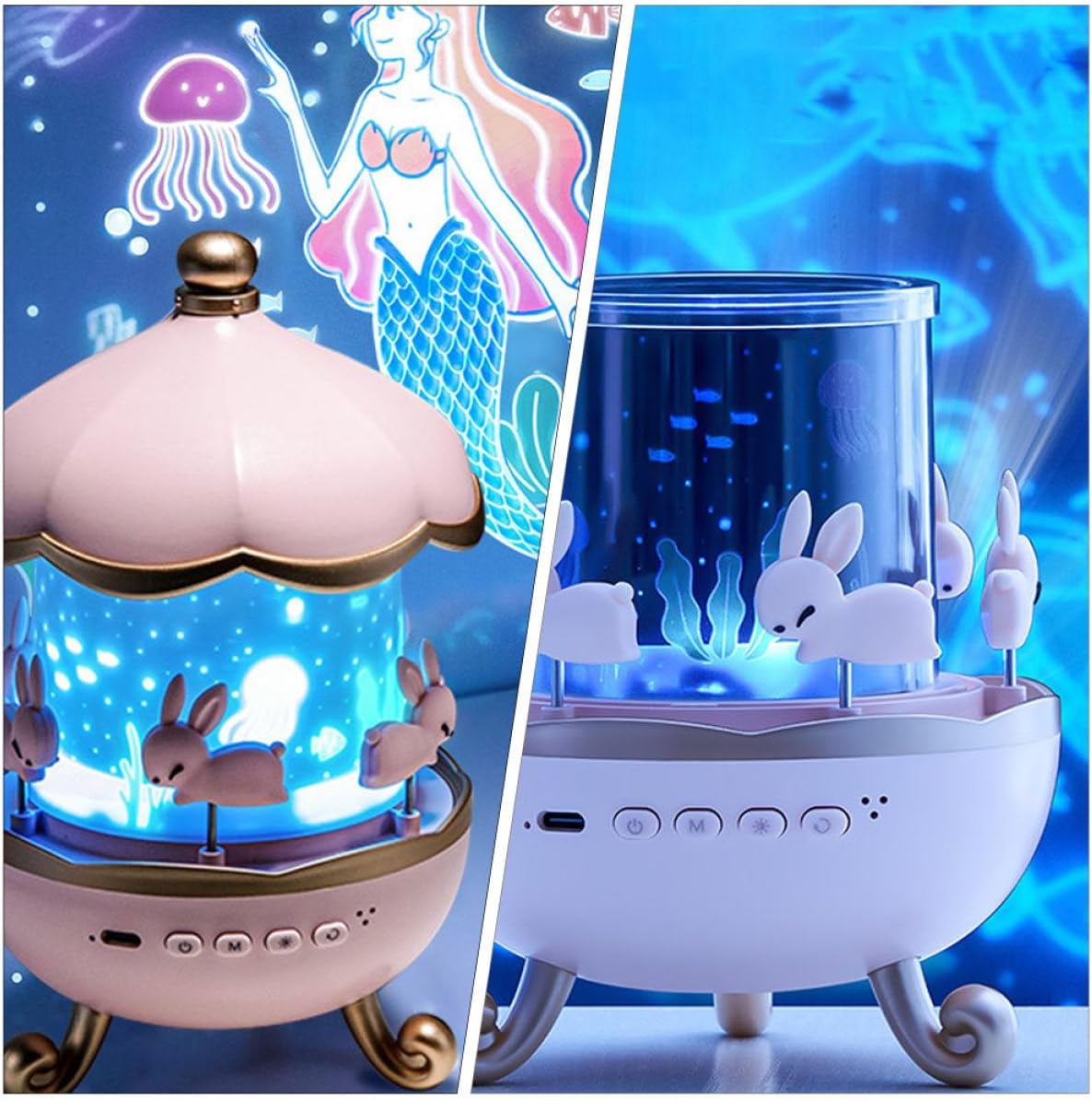 Magical Bunny Projection Lamp