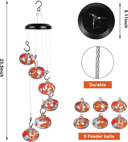 Never Leaks Wind Chime Hummingbird Feeder