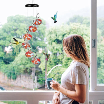 Never Leaks Wind Chime Hummingbird Feeder