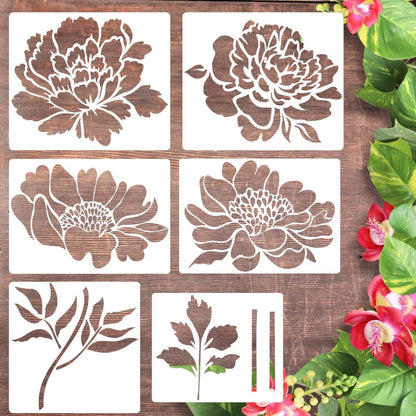 💐 Eptchn Garden Fence Large Flower Stencils🌻DIY Decoration BloomTrace
