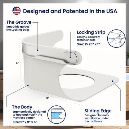 💖Last Day 49% OFF💖Sheet Holders - Secure Bed Sheets Firmly in Place - 4 Pack