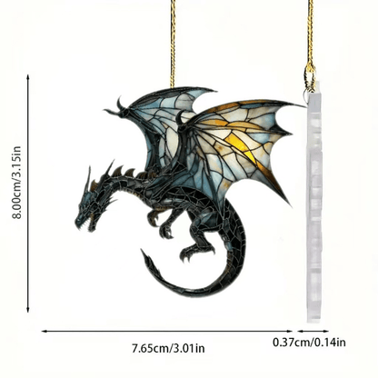 🔥Gothic Dragon Personalized Window Hanging Suncatcher
