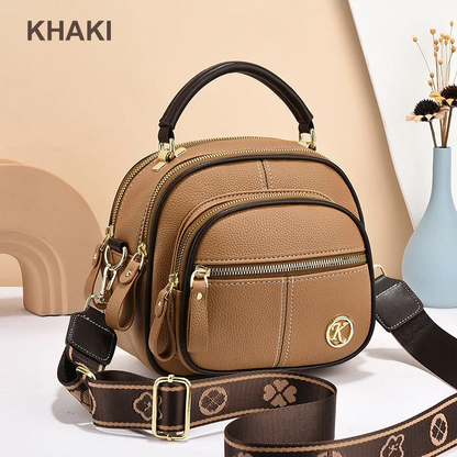 ✨Mother's Day Sale🎁multifunctional compartment Adjustable wide shoulder strap leather bag