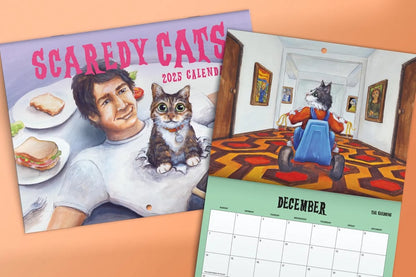Scaredy Cats 2025 Monthly Calendar