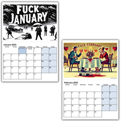 2025 Fuck The Year Adult Calendar