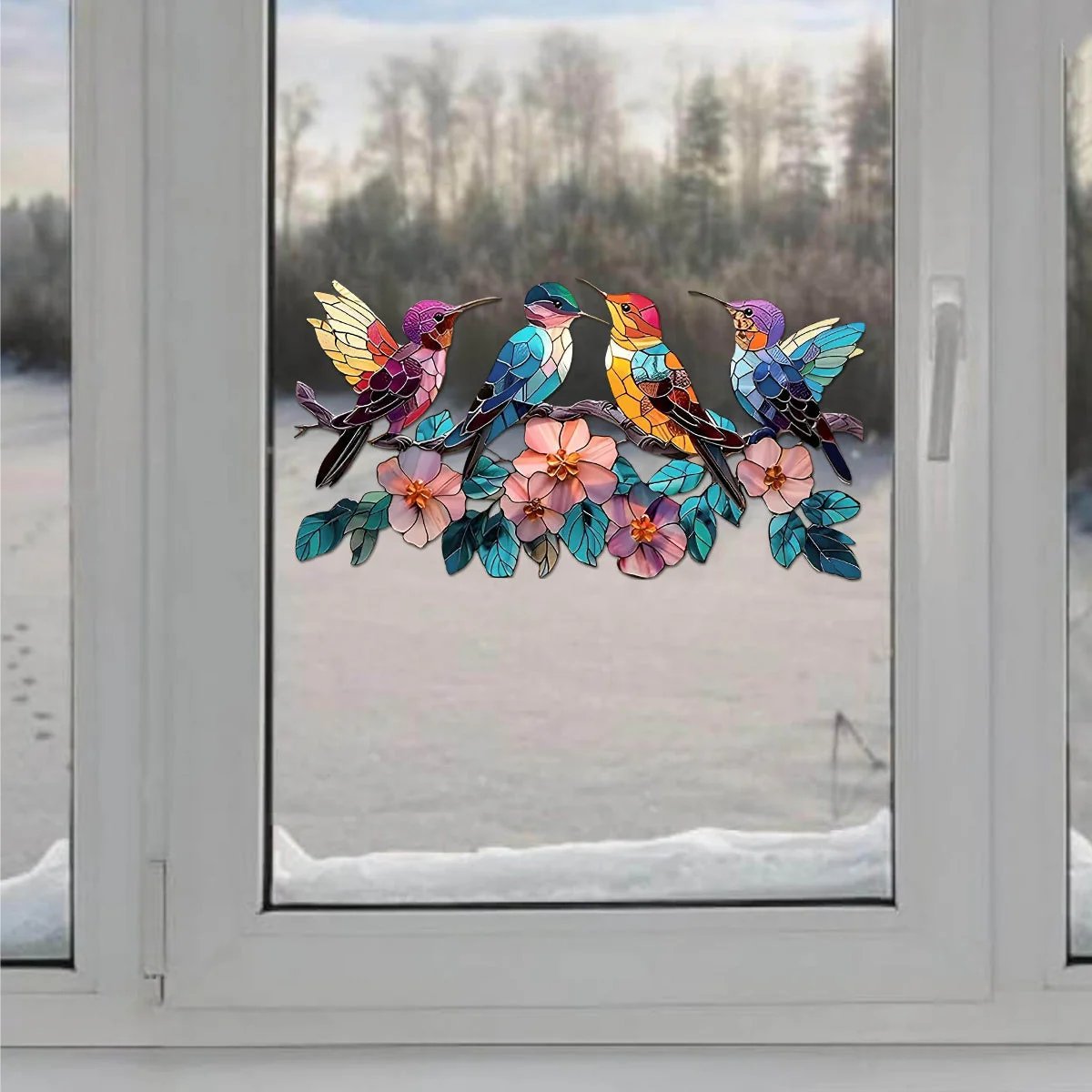 💥LAST DAY 70%OFF💥 - 💖Hummingbird Suncatcher Colorful Ornament Window Hanging