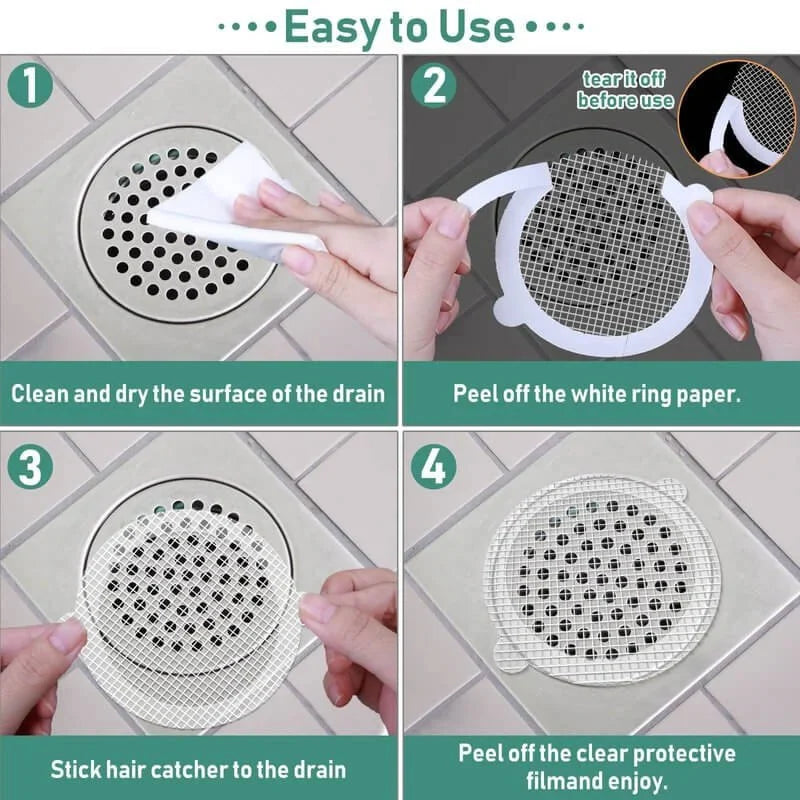 🔥30 PCS Disposable Shower Drain Hair Catcher