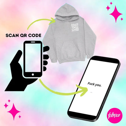 🎉Last Day 70% OFF🎉Funny FU QR Code Hoodie