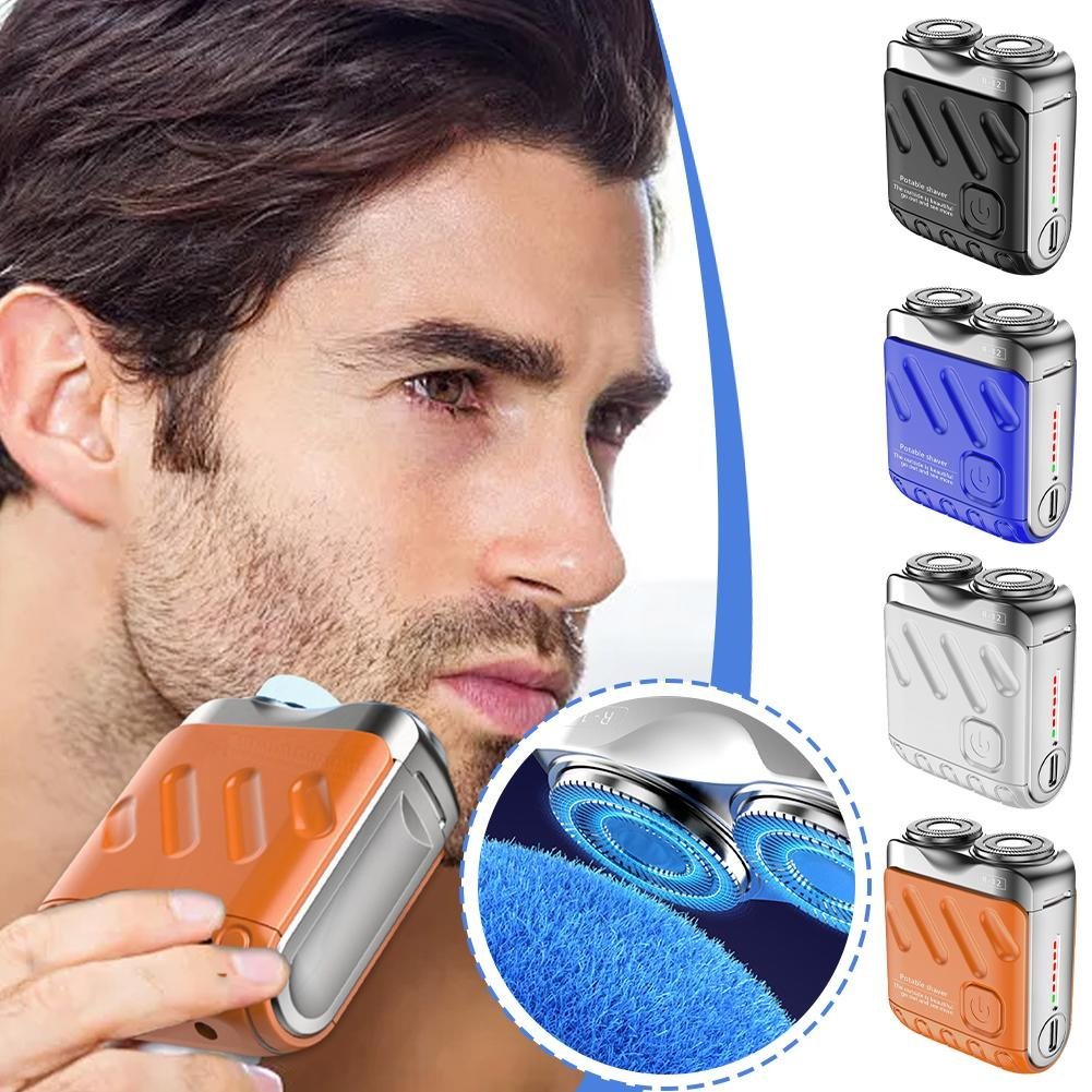 🔥Hot Sale 49% OFF - 🎁Portable Rotary Dual Ring Electric Shaver