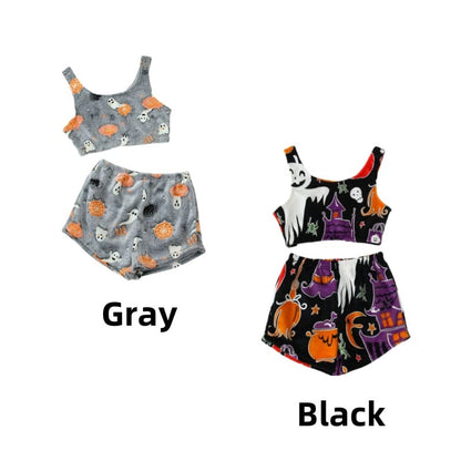 💥Halloween Pre - Sale 49% Off 🎃Halloween vest pajamas set👻