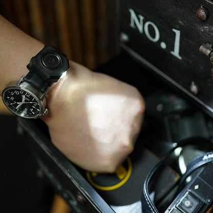 🔦USB Rechargeable CPLU Titanium Watchband LED Light🔥