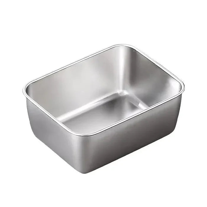 🔥LAST DAY 49% OFF-Stainless Steel Square Plate（With Lid）