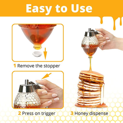 🔥Last Day 49% OFF✨Diamond Glass Honey Dispenser