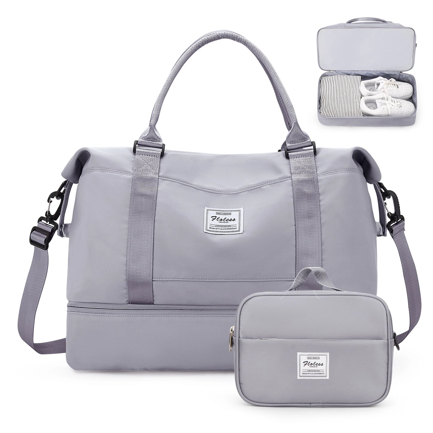 The Ultimate Carry-All – Weekender Duffel for Women with Shoe Pocket & Vanity Bag