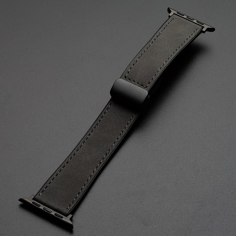 🔥2025 New Arrival🔥Crazy Horse Leather Silicone Watch Strap For Apple watch