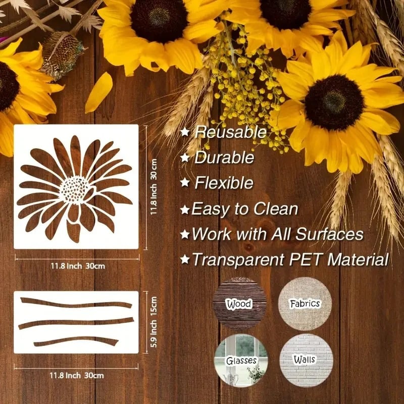 ✨LAST DAY 49% OFF💐Garden Fence Large Flower Stencils🌻DIY Decoration