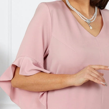 🌸Spring Specials🌸 Women's V-Neck Dress & Elastic Waist Pants Set