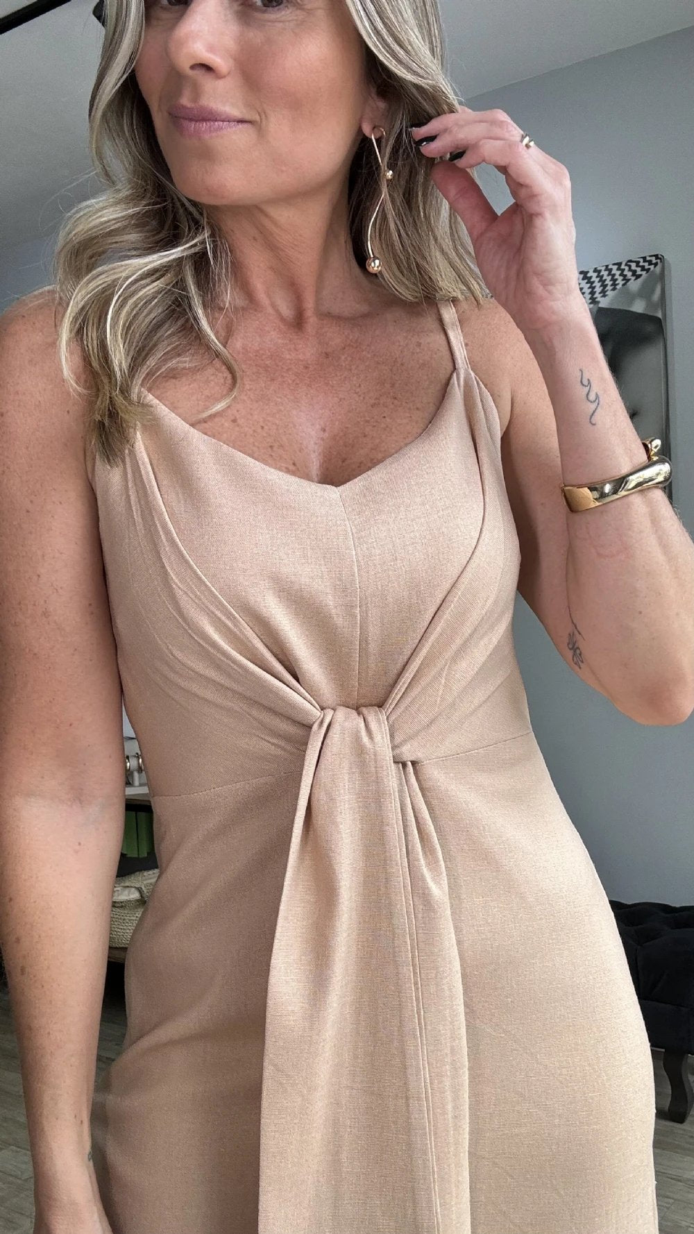 Versatile Tie-Front & Tie-Back Dress