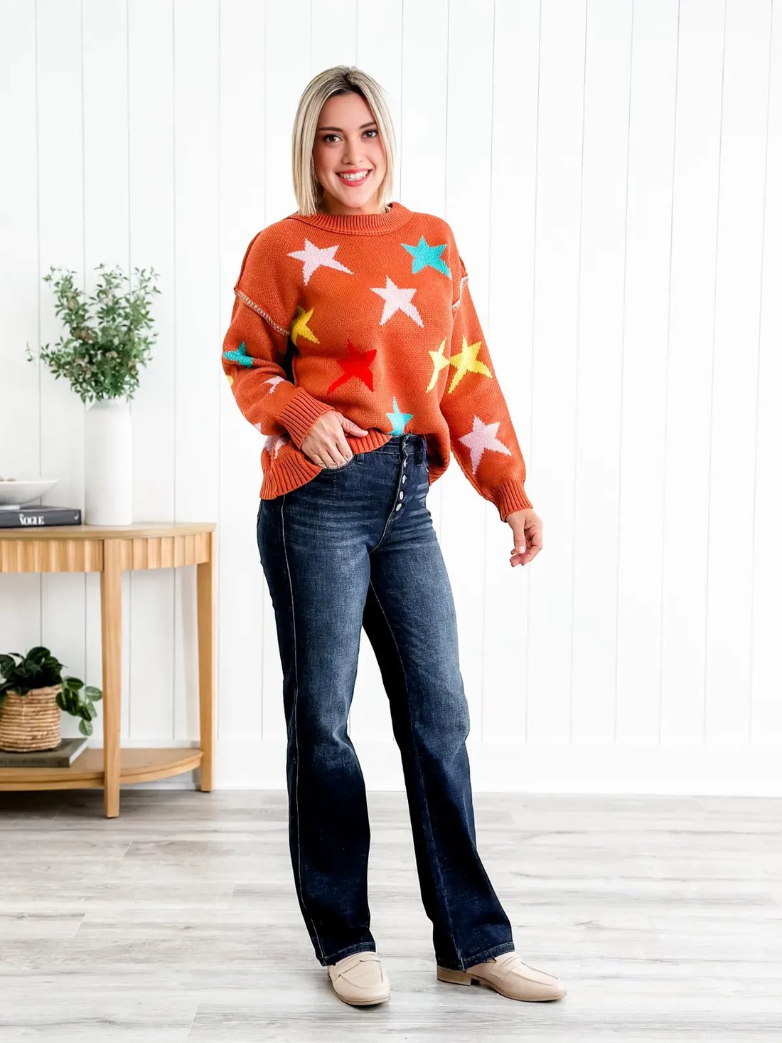 📢New Exclusive Flash Sale 49% OFF💕Mid Rise Button Fly Bootcut Jeans