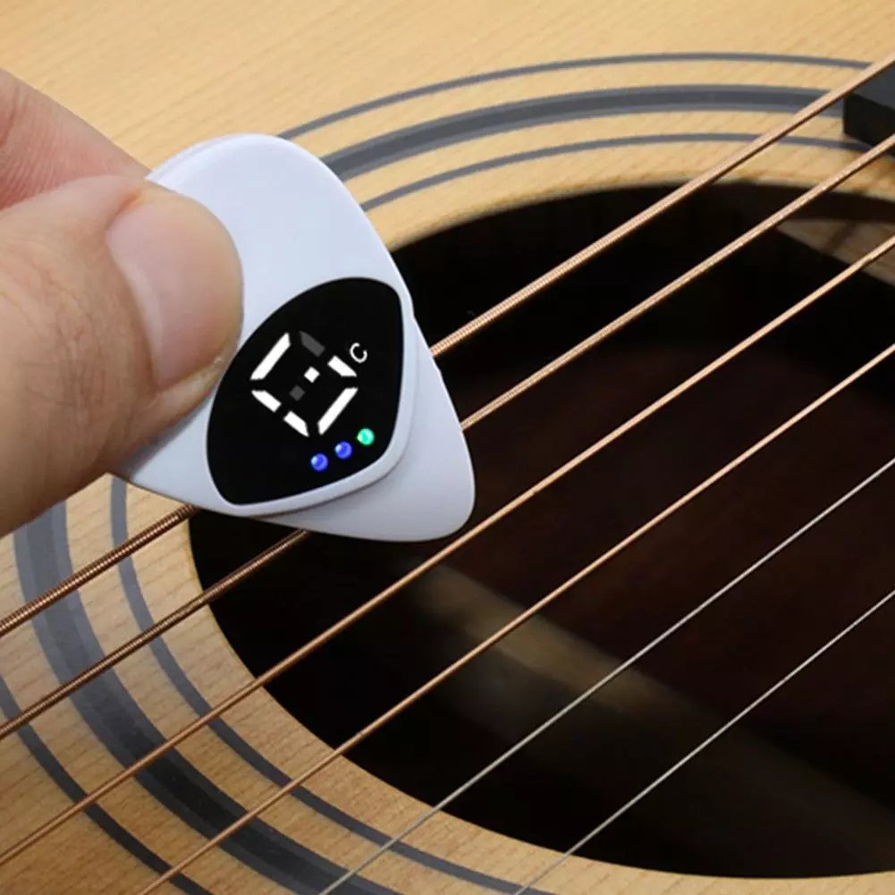 ✨2025 New Arrival✨2-in-1 Guitar Picks-Acoustic Guitar Tuner