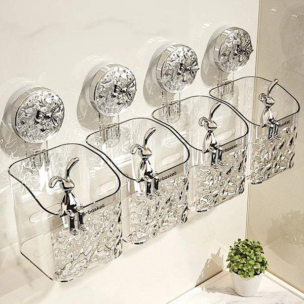 ✨Light Luxury Style Glacier Pattern Suction Cup Shelf