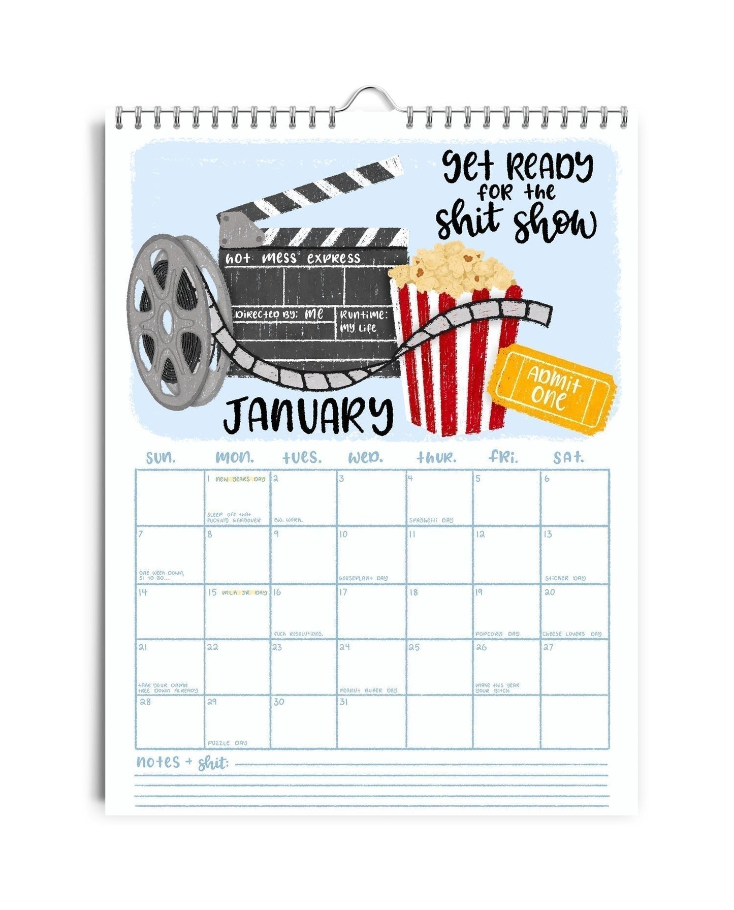 🔥Last Day Promotion 50% OFF!!!🔥 - Hot Air Balloon-HERE WE FUCKING GO AGAIN 2025 CALENDAR