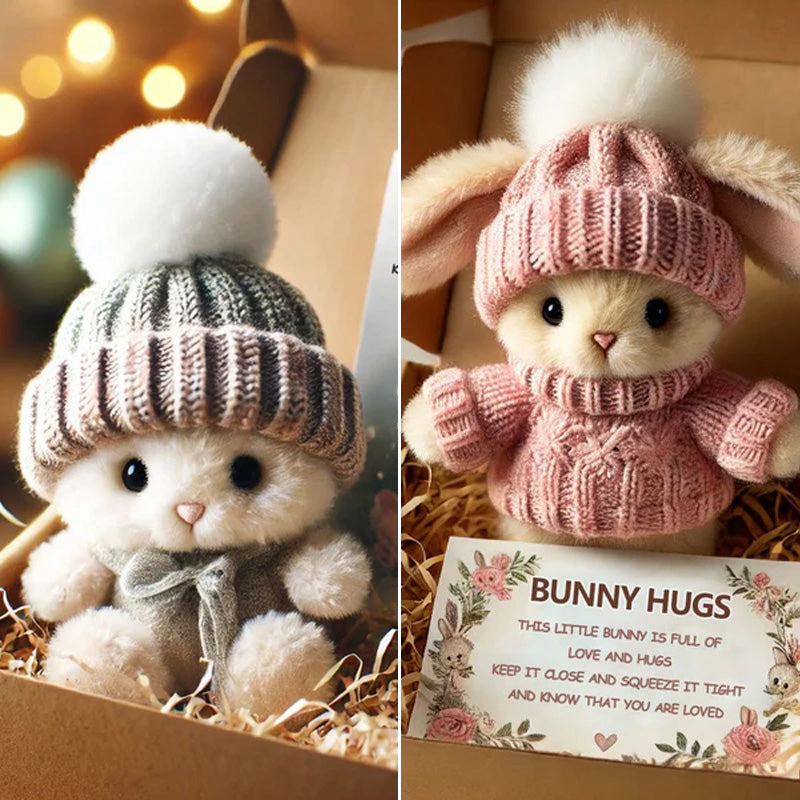 🔥Handmade🐇Mini Bunny Hug Cute Easter Gift🎁
