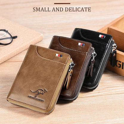 Men Wallet Zipper Purse ( RFID PROTECTED )