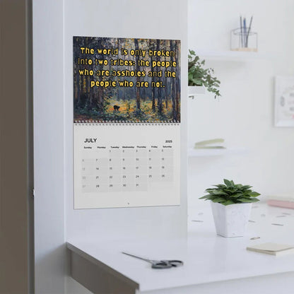 2025 Bad Bitch Cat Quotes Calendar