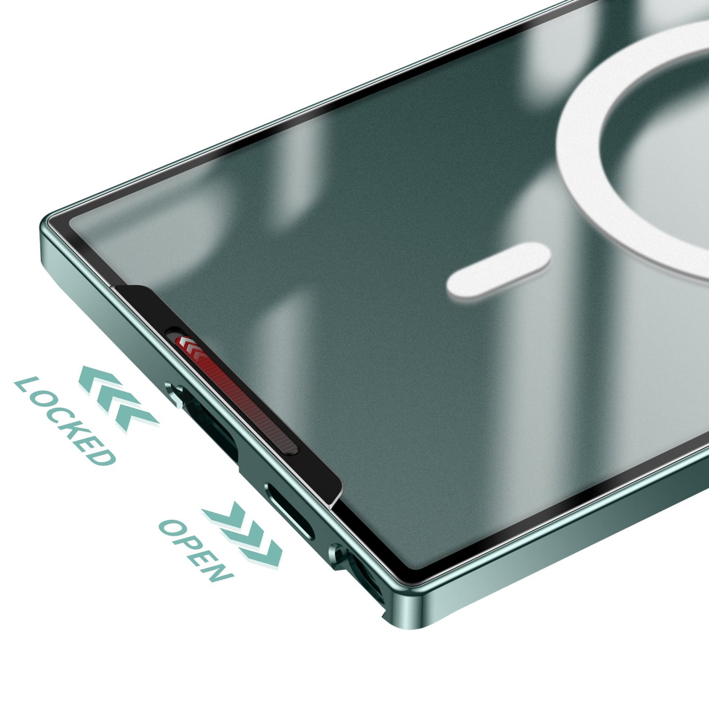Magnetic Magsafe Metal Case for Galaxy S24 S23 S22 S21 Ultra Plus Note20 Ultra