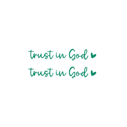 Letter & Heart Pattern Car Rearview Mirror Sticker