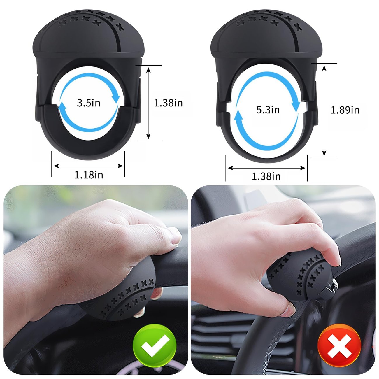 Silicone Steering Wheel Knob