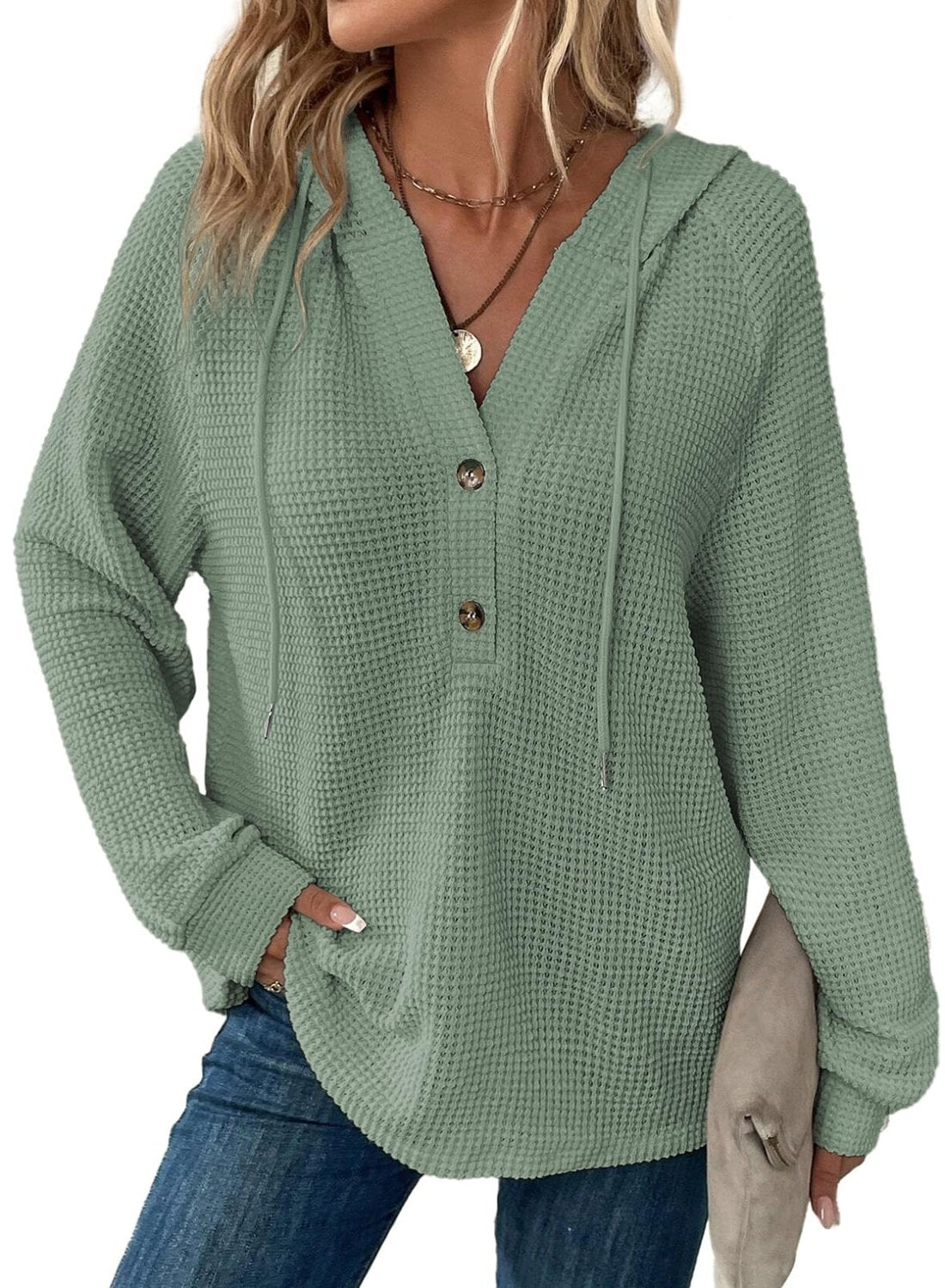 🎁Last Day 60% OFF-Women's Knitted Long Sleeve Casual Sweatshirt