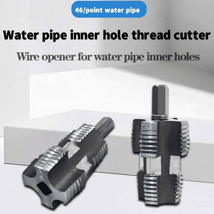 🎉Last Day Clearance Sale - 49% OFF🌲Electric Drill Compatible PVC Pipe Threader Kit with Various Die Sizes