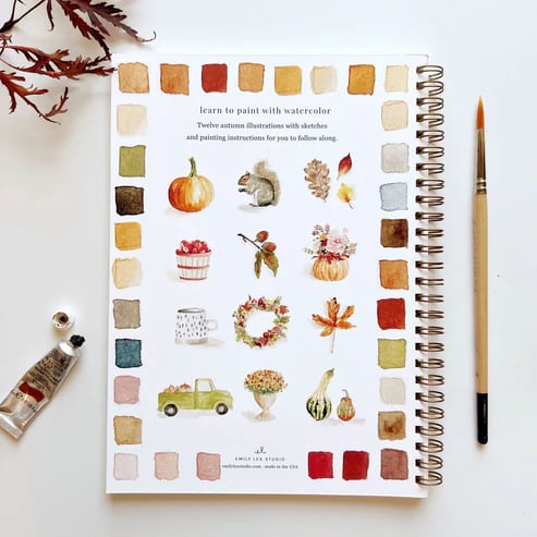 🔥LAST DAY 60% OFF - 💕Watercolor Workbook 🖼️Beginner-Friendly