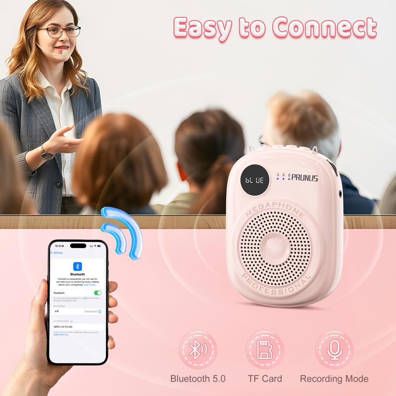 Voice Amplifier with Bluetooth 5.0
