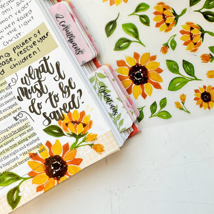 ✝️Bible and Planner Clear Stickers🌻