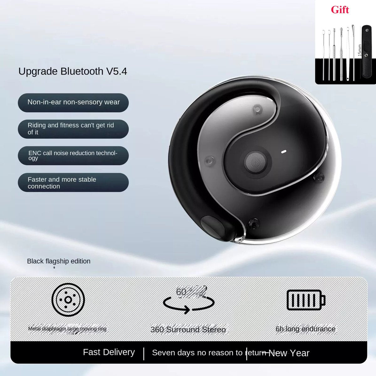 🔥LAST DAY SALE 75% OFF🔥Earphone Wireless Bluetooth[On Sale & Quick Ship!]