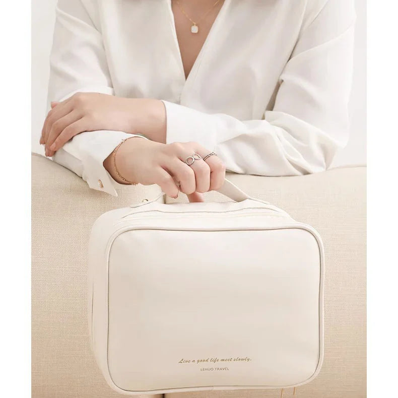 Multi-Compartment Toiletry Cosmetics Bag