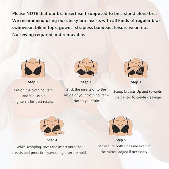 Reusable Double Sided Sticky Bra Pads